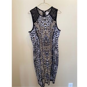 Animal print fitted dress from Caché